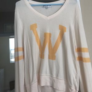 WILDFOX "W" sweater