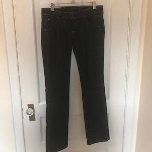 Hudson dark wash straight leg jeans