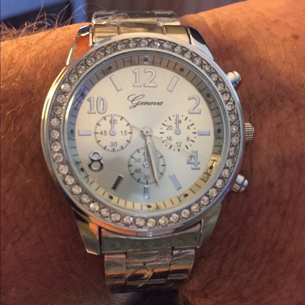 Men's Silver Time Piece
