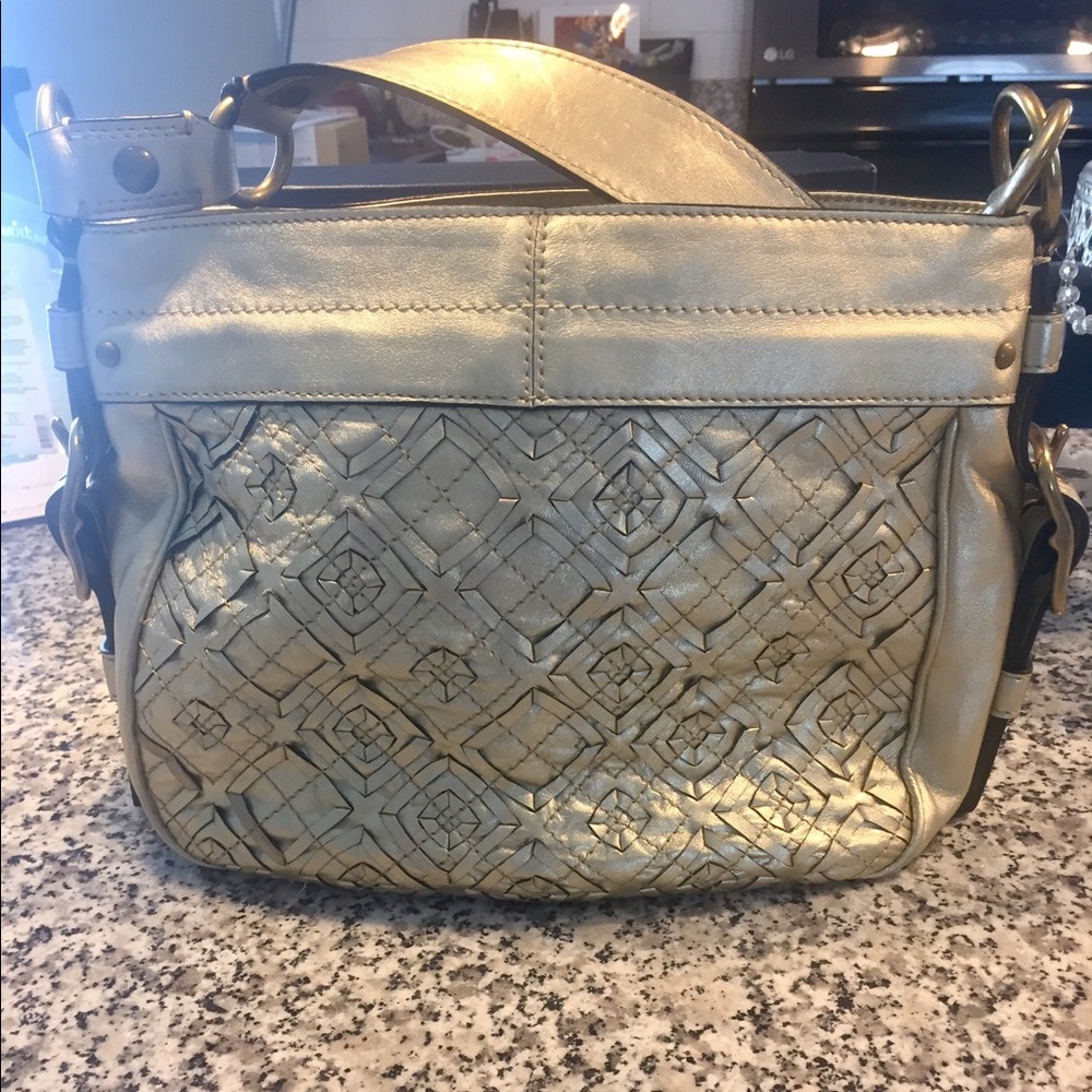 Coach Woven Gold Purse
