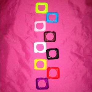 9 Apple Watch 38MM cases and cherry red wristband