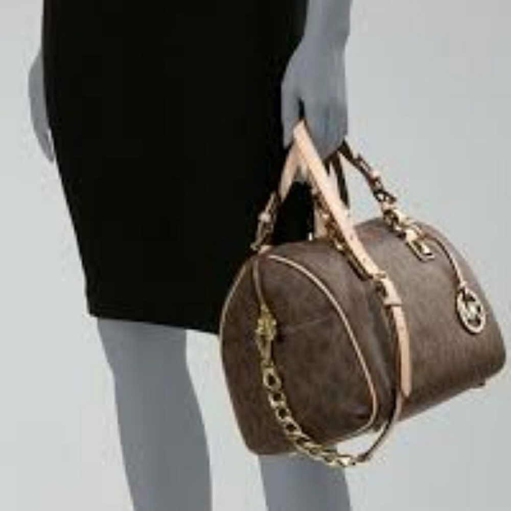 ♨ Michael Kors Grayson Bowling Satchel Bundle ♨ - Picture 2 of 8