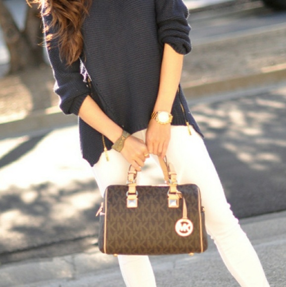 ♨ Michael Kors Grayson Bowling Satchel Bundle ♨ - Picture 8 of 8