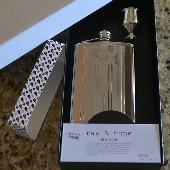 Rag & Bone Silver Hip Flask - Picture 2 of 6