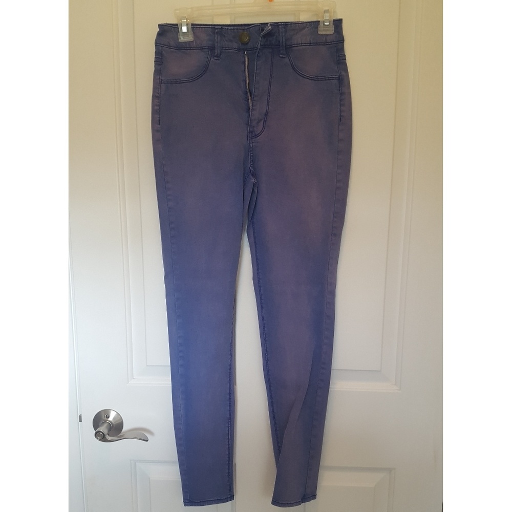American Eagle Purple High Waisted Jeggings