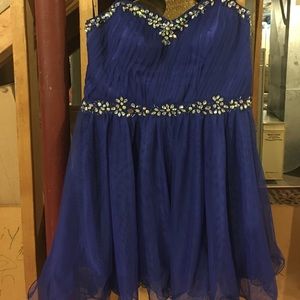 Blue homecoming dress