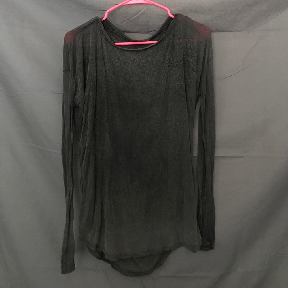 Brandy Melville backless long sleeve top
