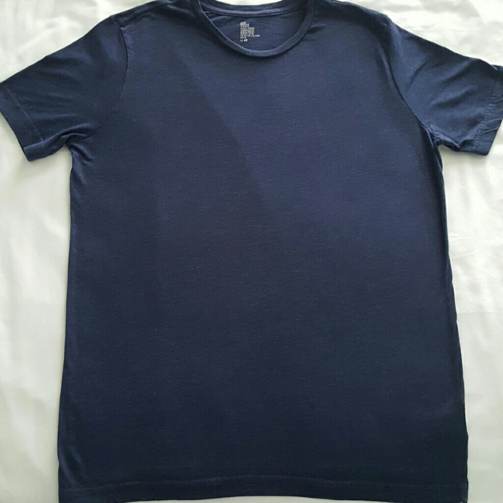 H & M T-shirt Blue color