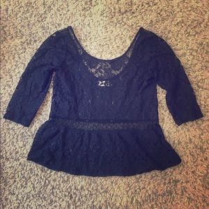 Hollister lace top