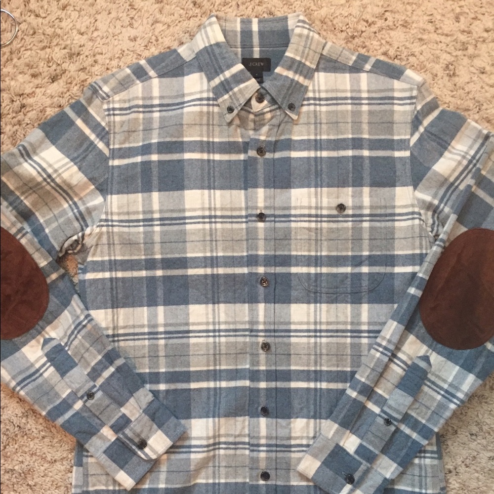 JCrew fleece button down S