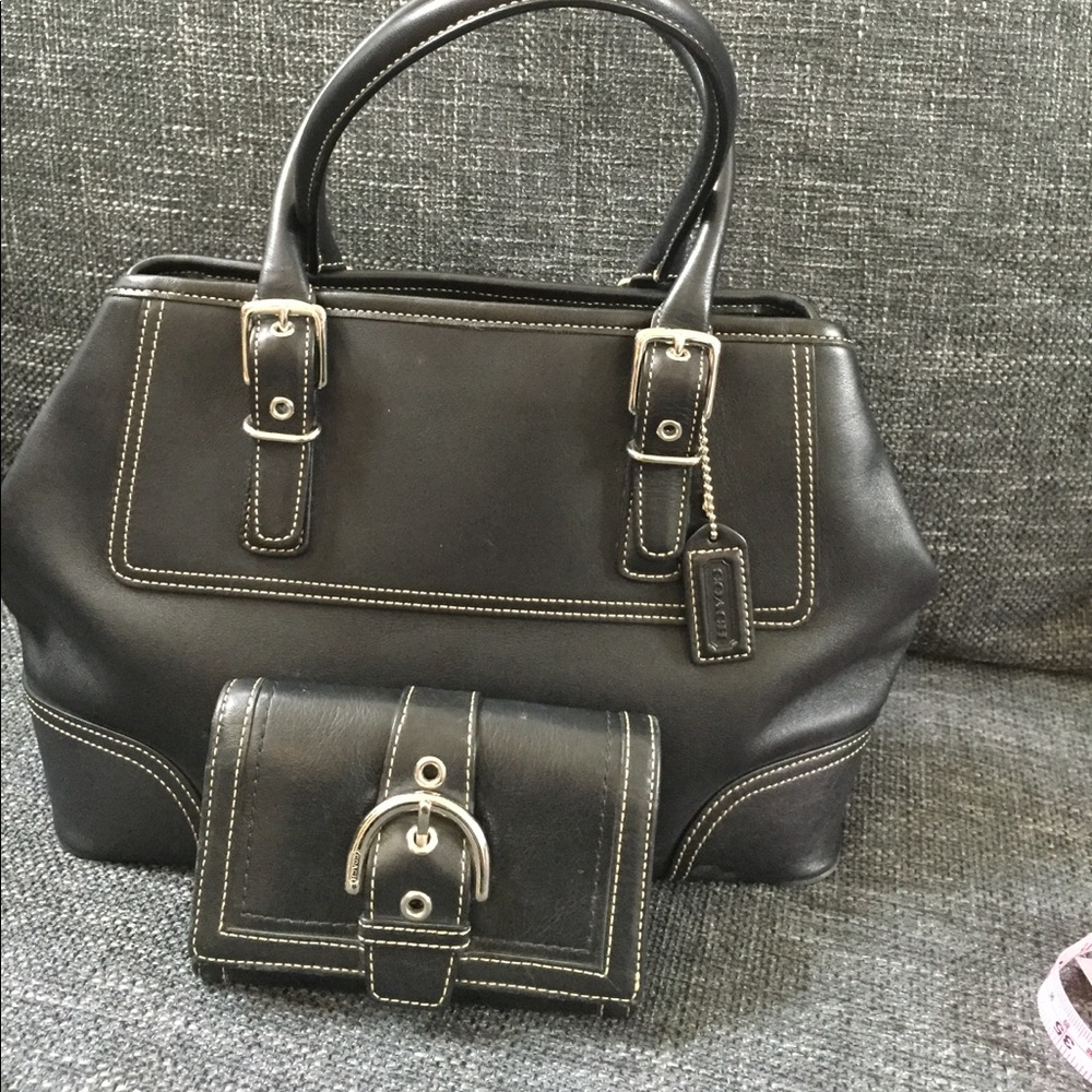 EUC! Vintage Coach bag and wallet set