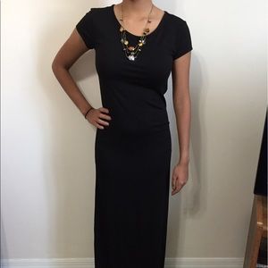 Black maxi dress