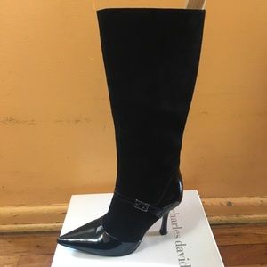 Used Charles David 7.5 Black Heel boots