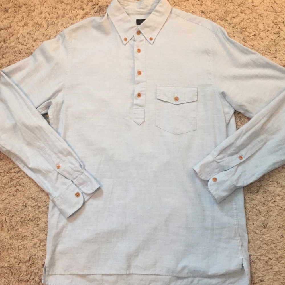 JCrew linen popover S