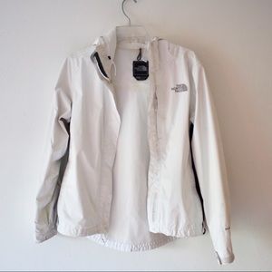 White North Face Hyvent Rain Jacket
