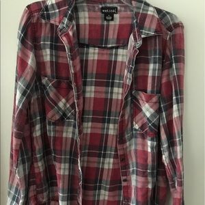 Wet Seal faded flannel