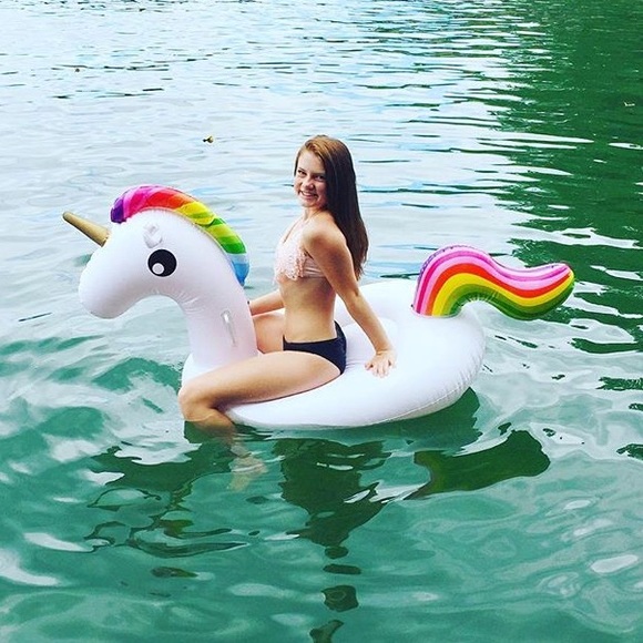 Brand 🆕 rainbow unicorn pool float! 🦄✨(not used) - Picture 3 of 4