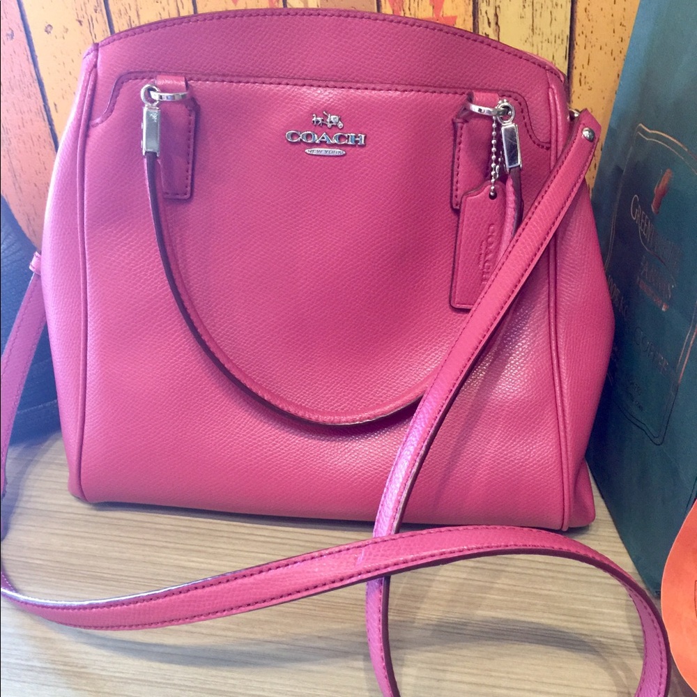 Coach medium pink leather purse
