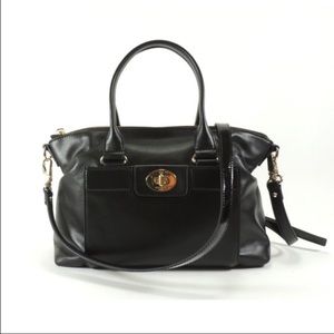 Kate Spade Black Leather Janie Hampton Satchel