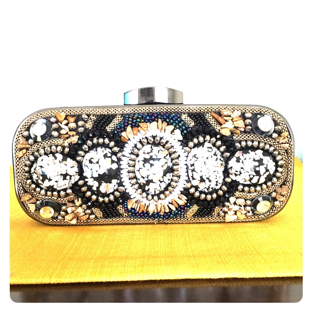 Beaded Clutch Purse Bag