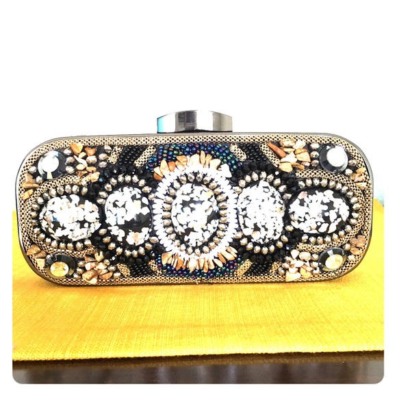 Beaded Clutch Purse Bag - Picture 1 of 4