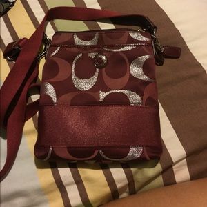 Burgundy Coach Purse