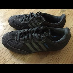 Adidas Black Hemp Sambas-Mens Size 6-Excellent!