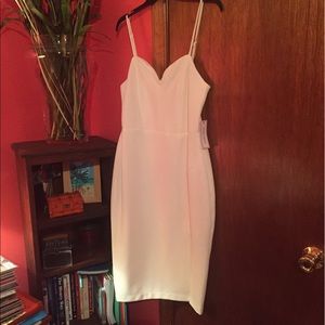 White cocktail dress