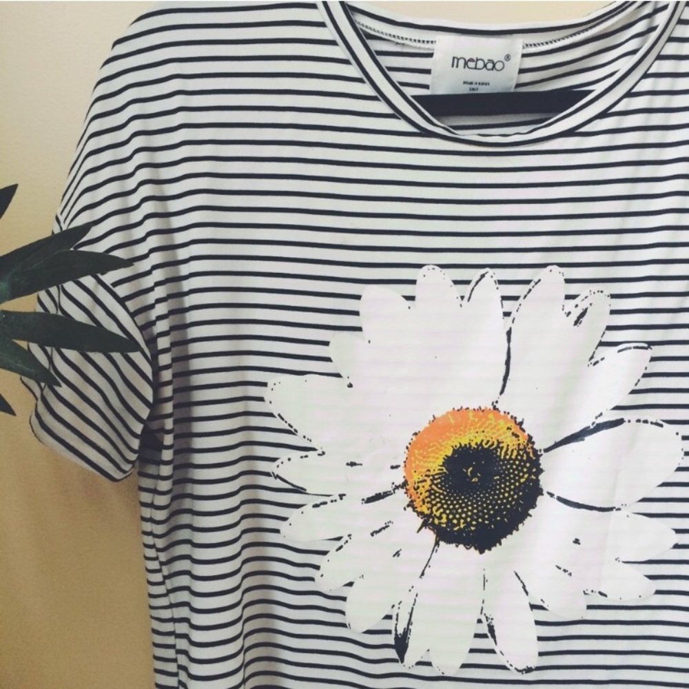 Striped Sunflower Tee