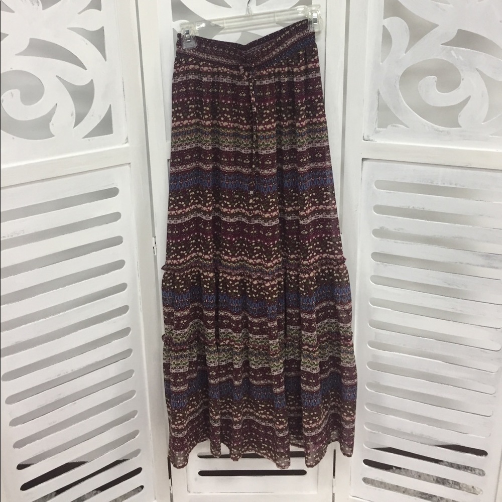 Boho maxi skirt