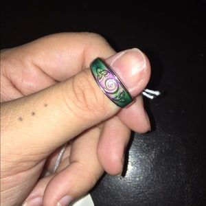 Vintage Sterling Silver Celtic Mood Ring Size 7