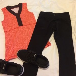 Coral Lululemon Yoga Tank- Size 4