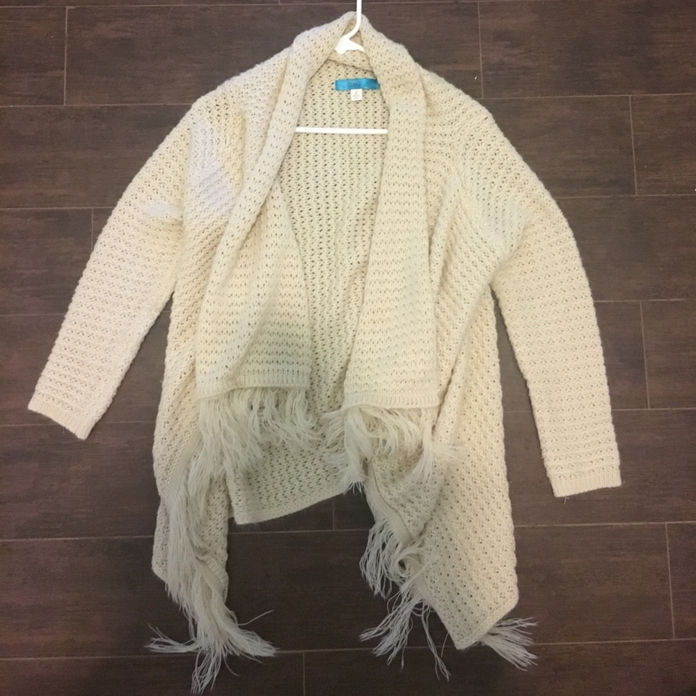 Cream cardigan