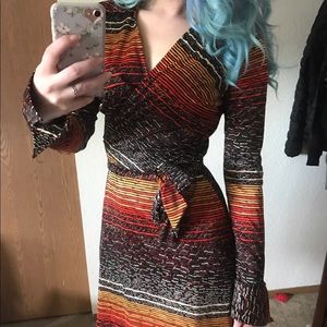 Vintage 70s Hukapoo wrap dress