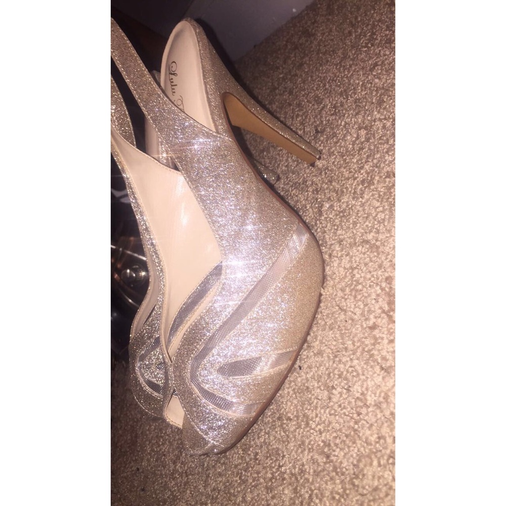 Beautiful elegant sparkly heels perfect for Prom