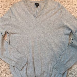 JCrew grey v-neck sweater