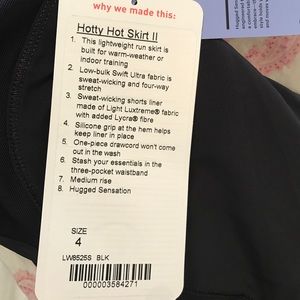 Lululemon hotty hot skirt II