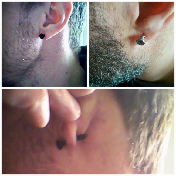 Punk Screw Unisex Biker Earring for Women or Men - Picture 4 of 8