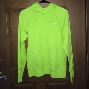 Green Nike hoodie