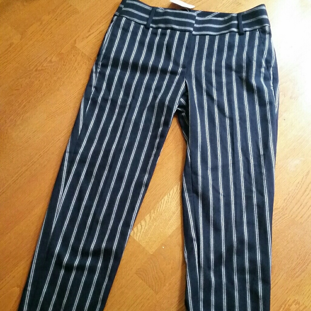 Ann Taylor loft pants, stripe NWT!