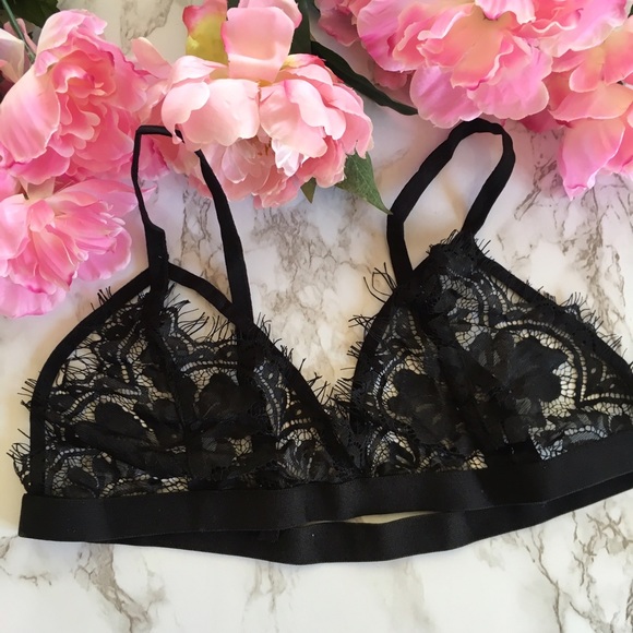 "Kate" Black Lace Bralette - Picture 6 of 6