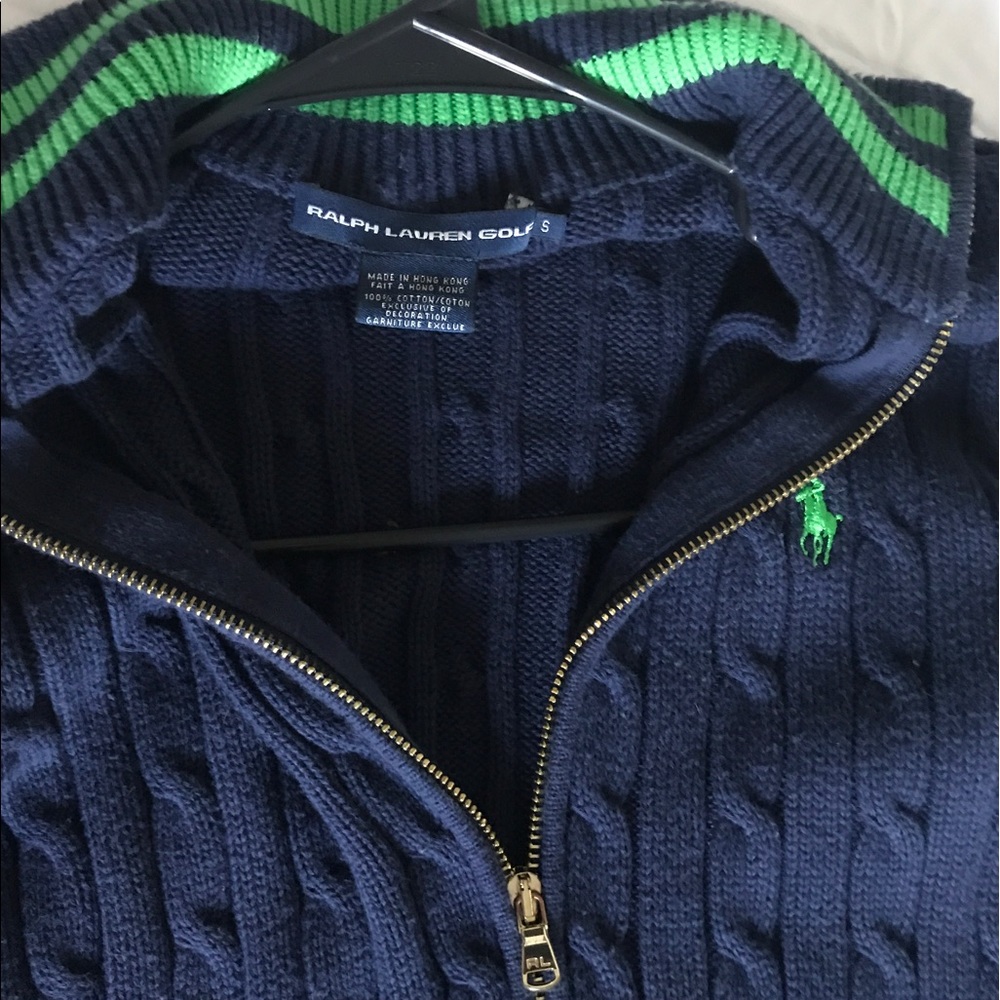 Heavy Ralph Lauren zip up sweater