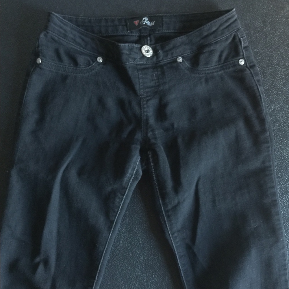 Guess Lena Pull-On Black Jeans
