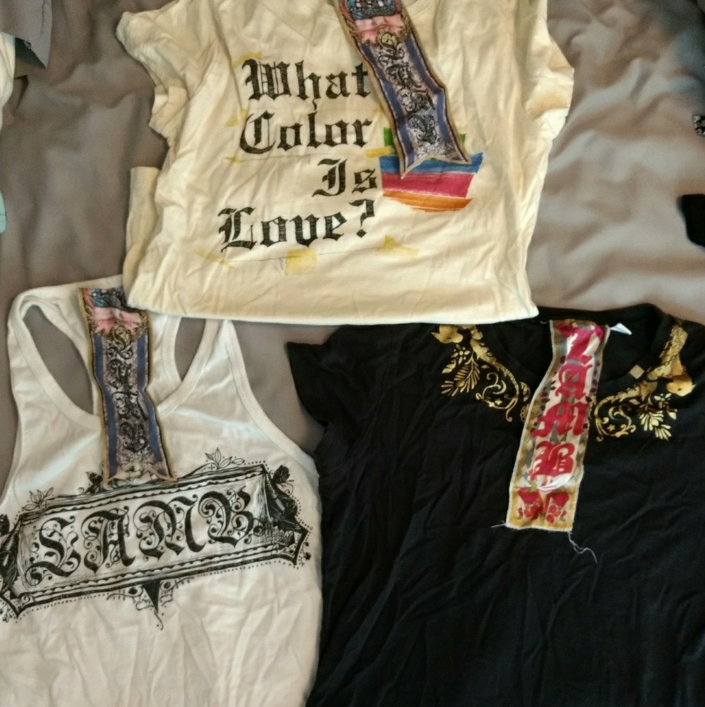 L.A.M.B. t-shirts, lot of 3.