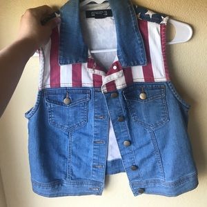 American flag vest