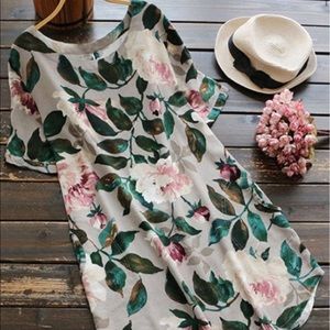 Floral Linen Dress