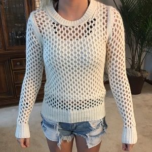 White sweater with holes