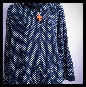 Uniqlo Women polka dots blouse