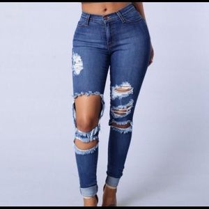 Beach Bum Jeans - Medium Blue