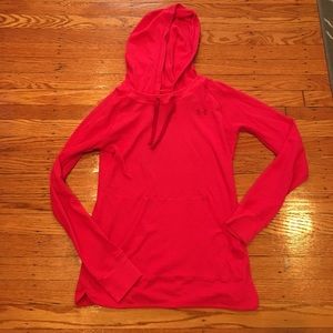 Under armour heat gear pink waffle hoodie
